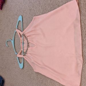 Peach tank top. Size S